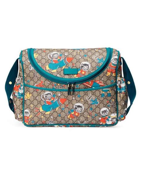 gucci space cats diaper bag|gucci diaper bag for less.